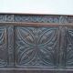 Large Gothic desk in solid oak from the 19th century.