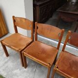 Dining room set table and 6 chairs Maison Regain in Elm