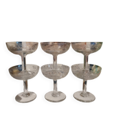 Antique Art Nouveau champagne glasses