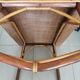 Table basse rotin vintage