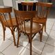 suite de 4 chaises de bistrot Fischel vintage années 1940