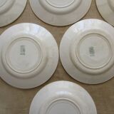 6 plates for castres faiencerie dessert
