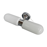 Vintage wall lamp with 2 glass caps