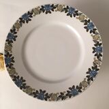 Limoges porcelain cake display with stylized floral motifs