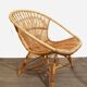 Rohe Noordwolde (Dutch design) vintage rattan armchair from the 1960s