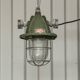 Lampe de bateau verte industriel rare unique