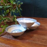 Trio of Ceramic Bowls with Japanese Patterns