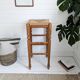 Tabouret de bar Mid Century Tabouret rustique Vintage Jonc tressé Jonc Tabo