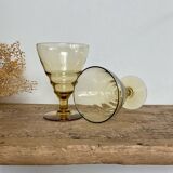 4 Art Deco wine glasses