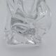 Art Vannes France - Large Sculptural Free-Form Vase - Solid Crystal 1950