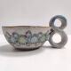 Gray Fat Lava Earthenware Catchall / Videpoche by Lino Zaramella, Signed