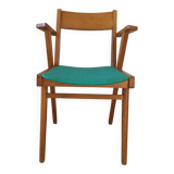 1960s bridge armchair with compass feet