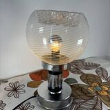 Mushroom lamp chrome murano snaidero italy spage-age 1970
