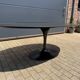 Knoll Tulip oval dining table 198/244cm black Feniks laminate