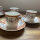 Set of 6 coffee cups with saucers - Haviland - Imari red