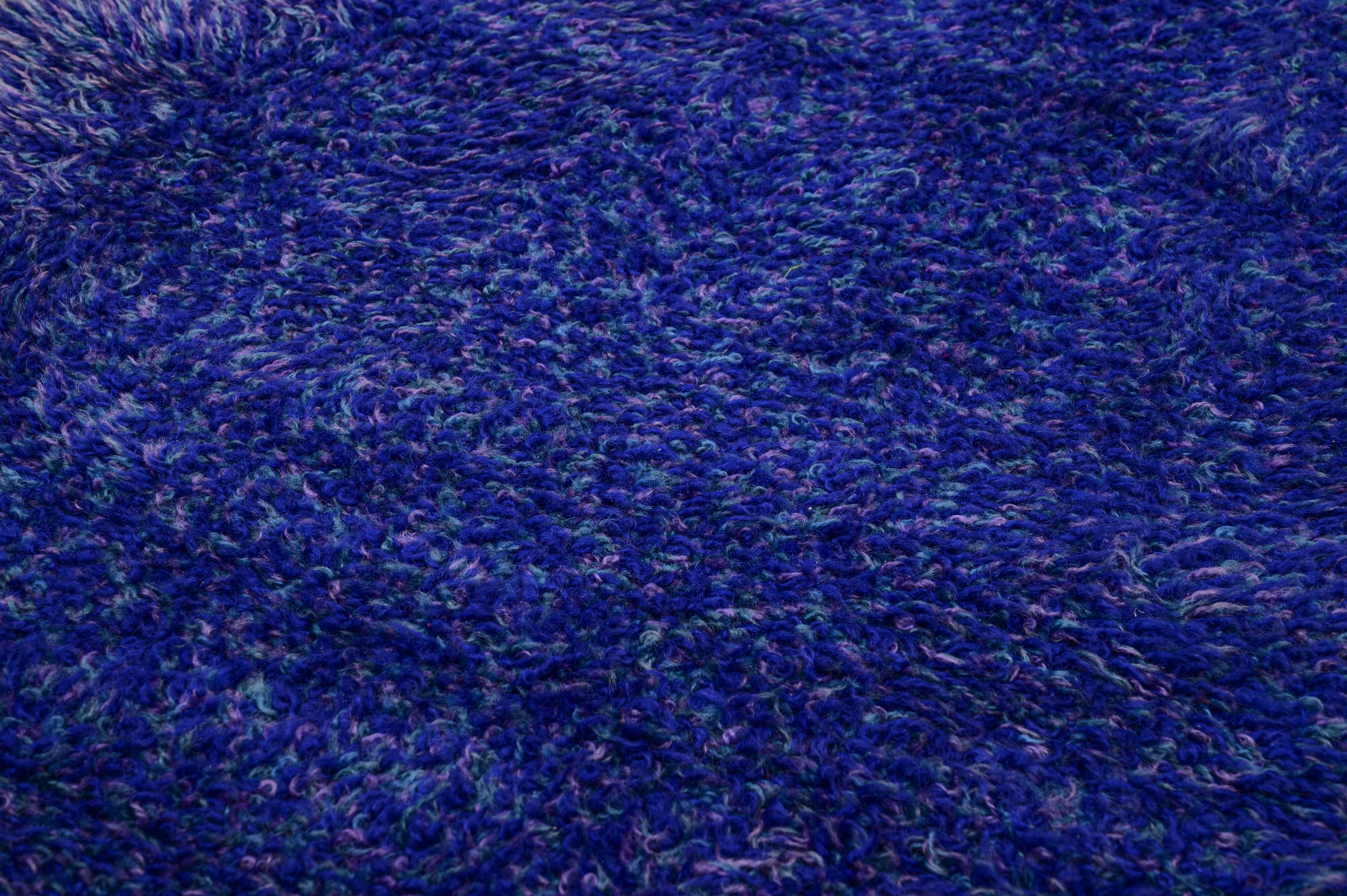 Scandinavian 20th century modern rya rug. 120 X 71 cm (47 X 28 in)