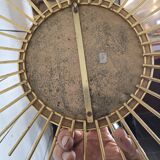 Gold metal sun mirror from the 60s