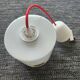 Vintage opaline glass pendant light