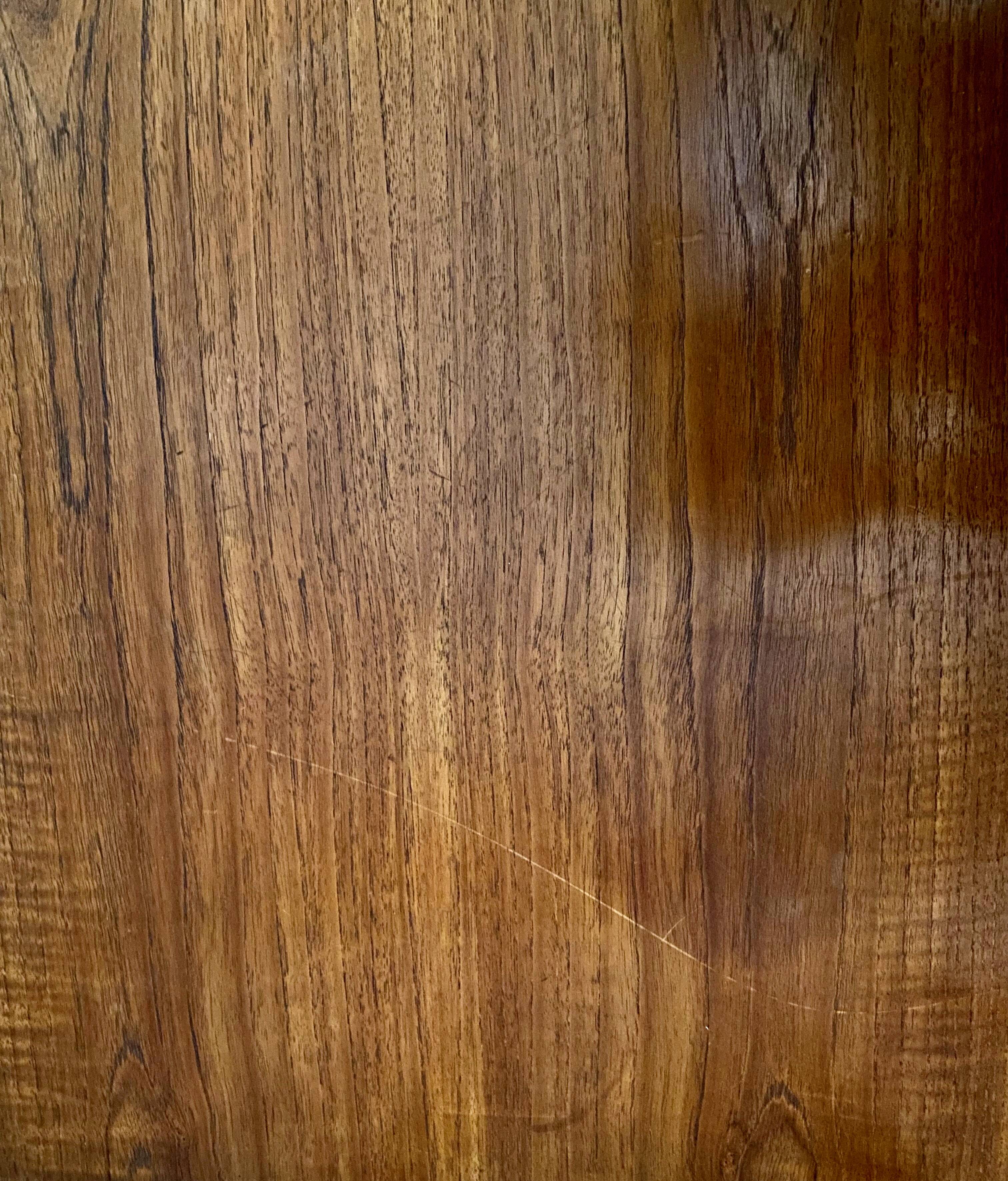 Vintage 1960s double-sided Scandinavian teak desk