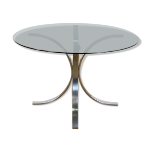 Table en acier brossé