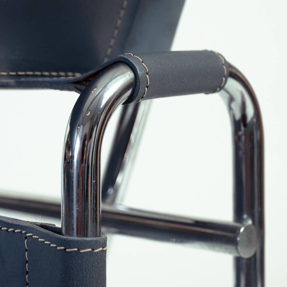Wassily b3 lounge chair in grey by Marcel Breuer