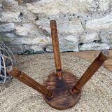 Tabouret tripode bois