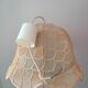 Salmon pink/blush lace pendant lamp