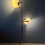 White vintage Dijkstra mushroom floor lamp