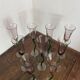 Coupes à champagne, verre soufflé, tulipe