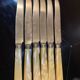 Yellow Bakelite dessert knives