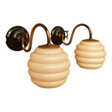 Swan neck and glass wall lights