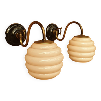 Swan neck and glass wall lights