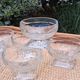 Set of 6 glass ice cream bowls or similar in Art Deco style in very good condition.