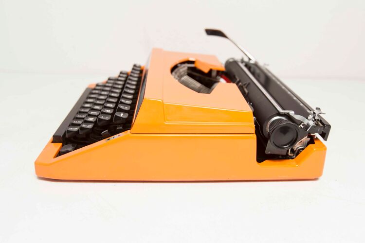 Machine à écrire silver reed 100 seiko orange révisée et ruban neuf 1977