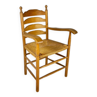 Mid Century Dutch Oak Kitchen Chair, 1960s