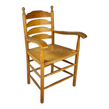 Mid Century Dutch Oak Kitchen Chair, 1960s