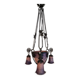 19th-century glass paste pendant light - Noverdy Nancy