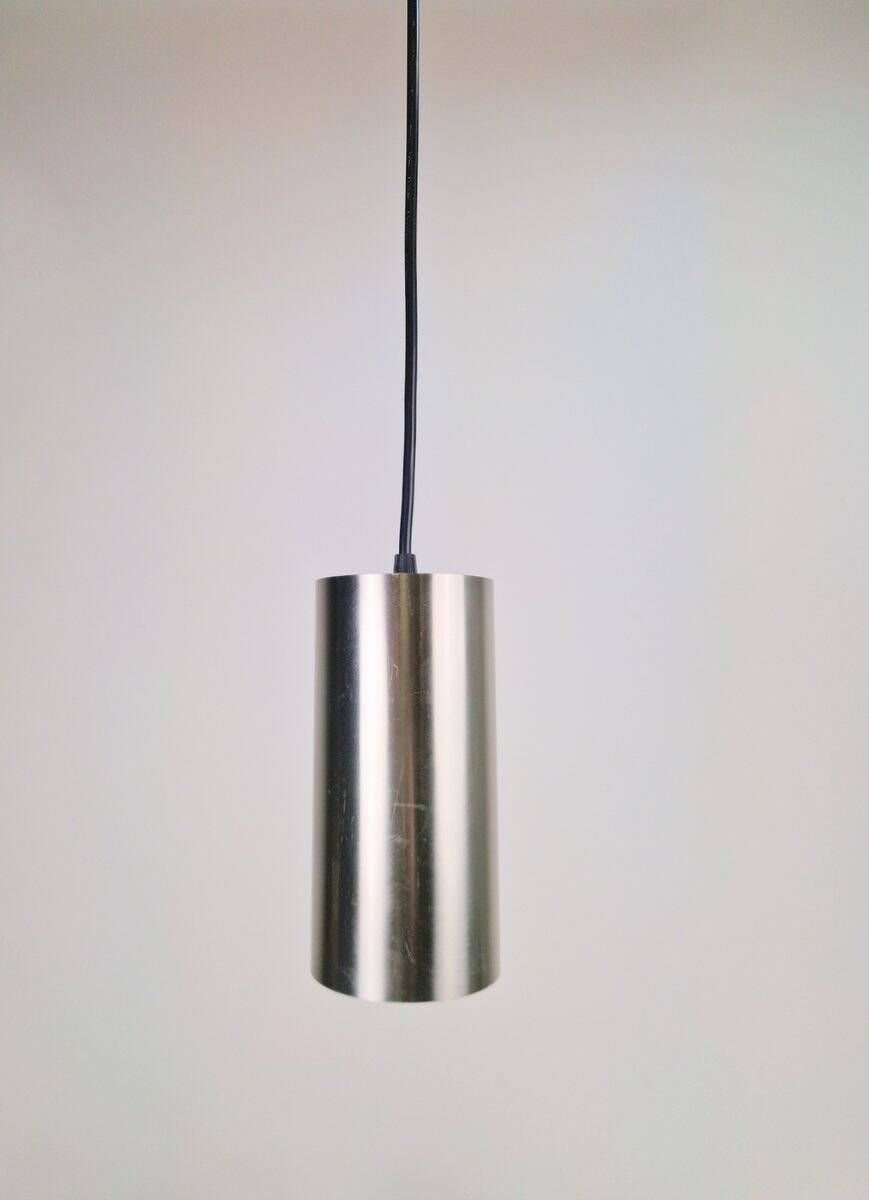 Vintage Cylindrical Pendant Lamps from Raak Holland, 1970s, Set of 4