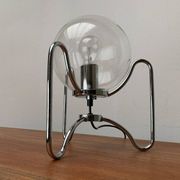 Mid-century space age tripod globe table lamp, 1960s
