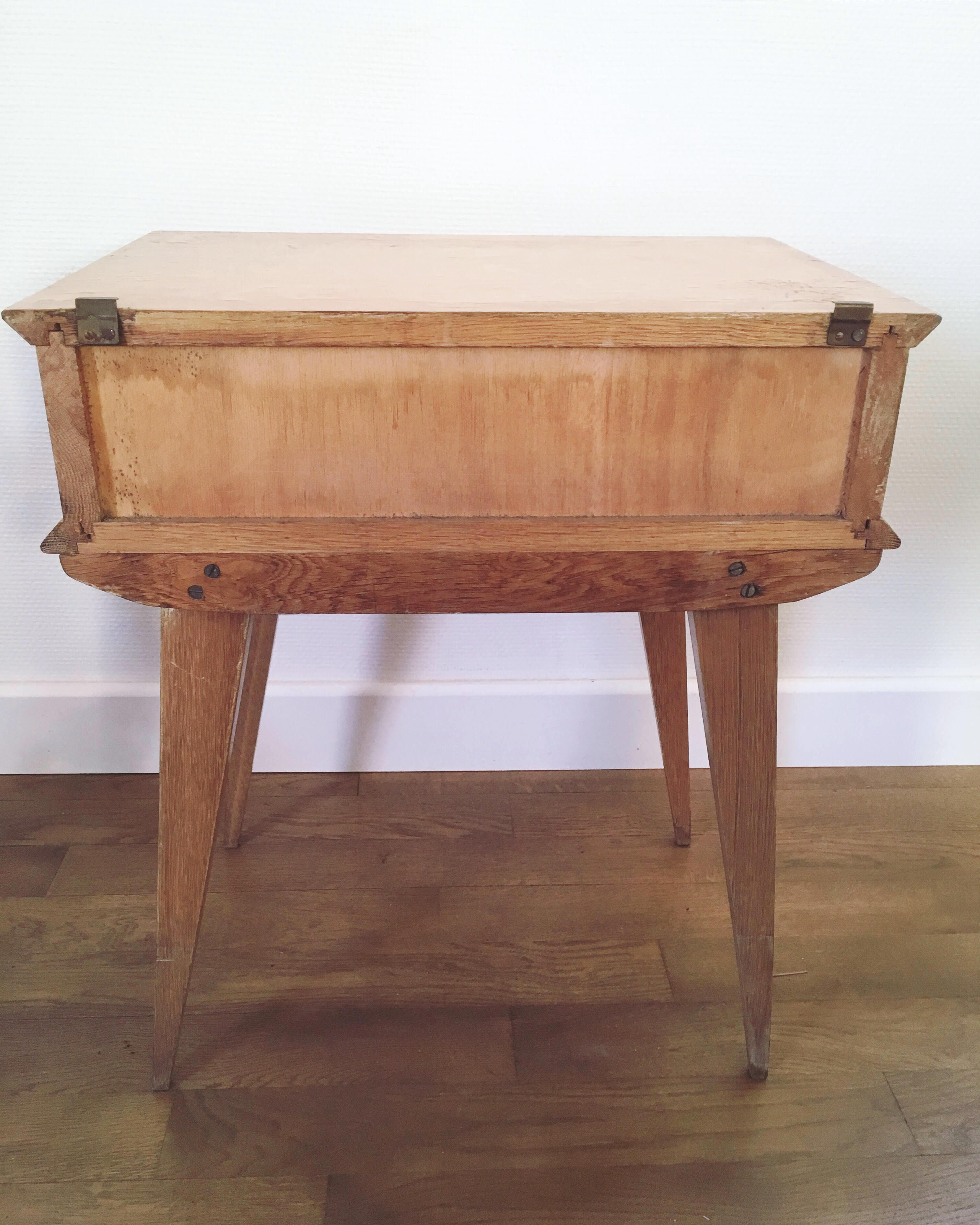 Vintage oak bedside table
