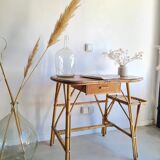 Vintage rattan desk