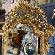 Mirror with Putti in Gilded Wood from the Napoléon III Period 1.96m x 1.33m
