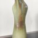 Pichet / Soliflore vintage en céramique flammée – Vert olive & Brun (A