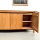 Enfilade galbée Maison Regain en orme massif, 1970