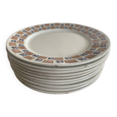 Lot d’assiettes Badonviller modèle Pivoli