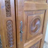 Carved wooden cabinet