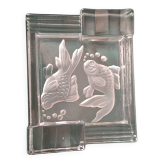 Ashtray with fish decoration