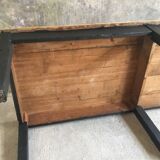 Farm table 230 cm - black base - early 20th century