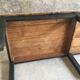 Table de ferme 230 cm - piétement noir - début XXe siècle