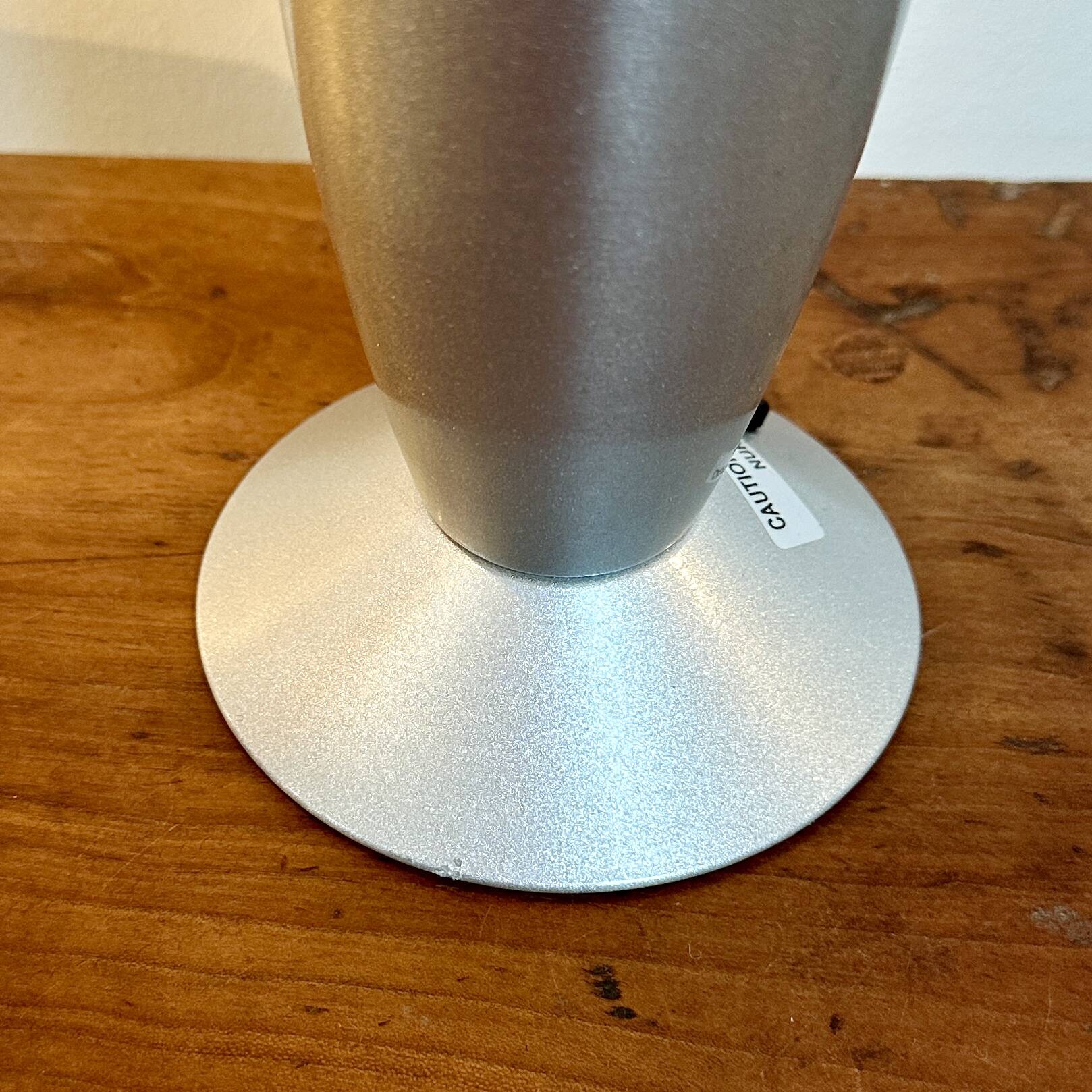 Vintage Psychedelic Lava Lamp - Metal and Glass - Red and White